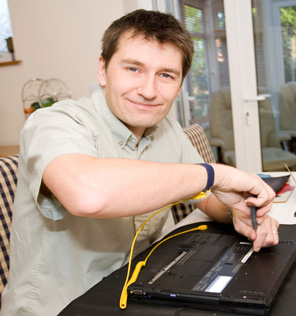 Computer Techs at work